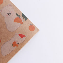 Цена за 10 шт. Бумага упаковочная крафтовая «Медвежата», 50 х 70 см