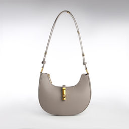 Сумка женская багет TEXTURA на молнии, 24×6×14 см, серая