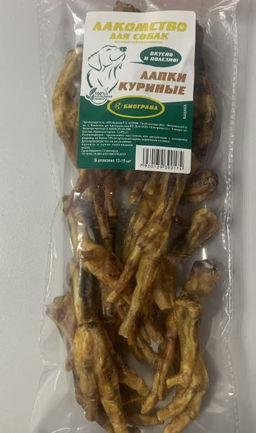 Лакомство Биогранд д/с Лапки куриные 15шт пакет