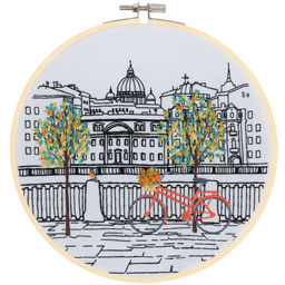 Набор для вышивания PANNA Живая картина JK-2214 Питерская набережная 18 х 18 см