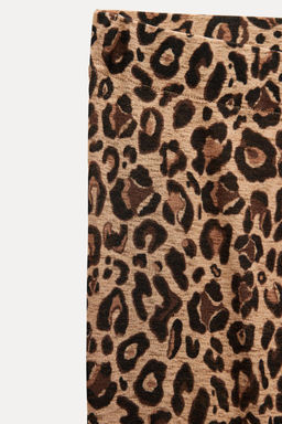 ANIMAL PRINT KNIT TROUSERS - Zara фото 7