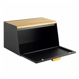 Хлебница нерж/бамбук 35,5*21,5*19,5 см, арт. 100805