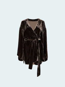 ЕМКА / Жакет-кимоно из смесового шёлка - Emka фото 6