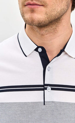 Футболка-поло F511-07-706 white - Fine joyce фото 4