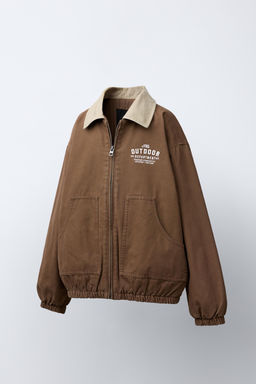 CAZADORA CUELLO CONTRASTE / Marr?n - Zara фото 2