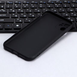 Чехол Innovation, для iPhone 11, силиконовый, матовый, черный