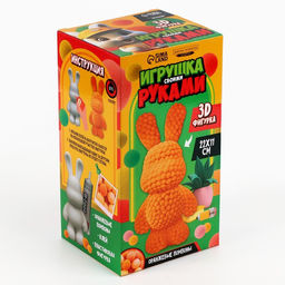 Игрушка помпонами Зайка, оранжевый - Школа талантов фото 4