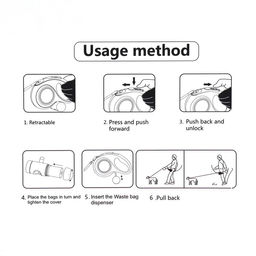 Рулетка Пижон Premium с поводком-лентой 8 м, вес животного до 50 кг  фото 6