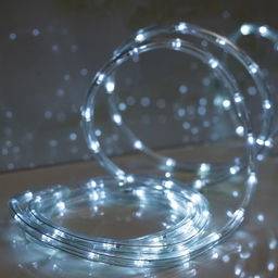 Световой шнур Luazon Lighting 10 мм, IP65, 5 м, 24 LED/м, 220 В, 8 режимов, свечение белое  фото 2