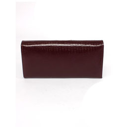 Портмоне женское Croco-ПР-952 натуральная кожа 3 отд, 5 карм, бордо игуана (78) 265468  фото 2