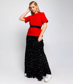 Костюм #БШ2310, красный,чёрный