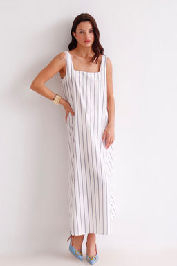 Martichelli Платье белое в полоску  фото 24