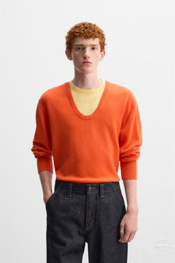 COLOUR BLOCK WOOL SWEATER X HARRY LAMBERT - Zara фото 11