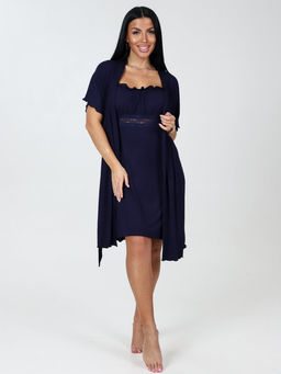 476-ХС ЖЕНСКИЙ КОМПЛЕКТ ДВОЙКА (Темно-синий)