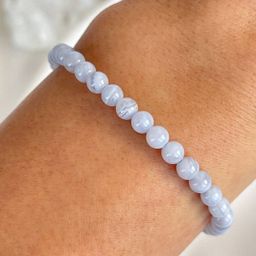 Браслет из Голубого агата 17 см