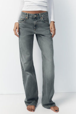 TRF WIDE-LEG MID-WAIST JEANS - Zara фото 10