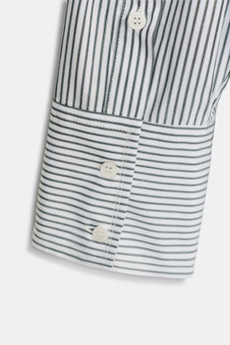 STRIPED POPLIN SHIRT WITH SCARF DETAIL - Zara фото 8