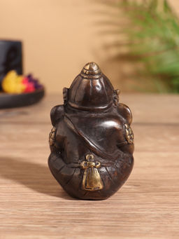 Фигурка «Ганеша Размышления», 5×5×8 см, бронза