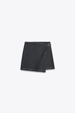 BUCKLE WRAP SKORT - Zara фото 6