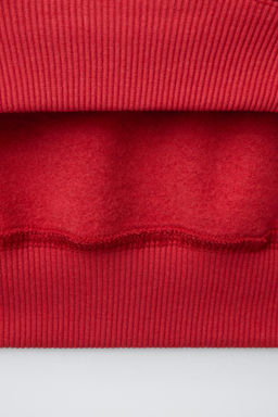 SUDADERA ESTAMPADA LOGO / Rojo - Zara фото 4
