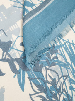 Платок жен. шелк+шерсть+мод 120х120 E16-8226-11 - Eleganzza фото 3