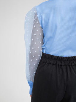 Блузка для девочек - Синий мир фото 4