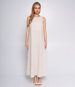 Платье #ОКТ025004, светло-бежевый - Dommod фото 2