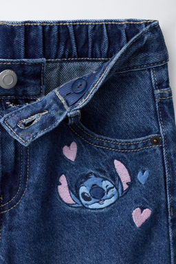 LILO & STITCH DISNEY EMBROIDERED WIDE-LEG JEANS - Zara фото 7