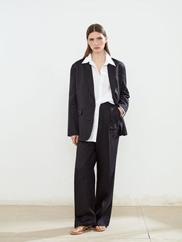 Loose Fit %100 Keten Kad?n Pantolon