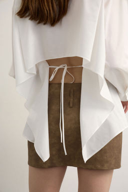 Рубашка с декоративной спинкой - Mollis фото 4