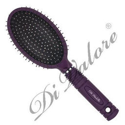 Di Valore 301-045M#2 Расческа массажная с метал. зубьями, ФИОЛЕТОВАЯ 23,5см