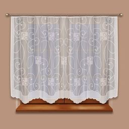 Готовые шторы арт. 227620/160, нежно-кремового цвета, размер 160 см высота х 300 см ширина, на универсальной шторной ленте