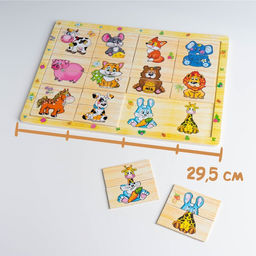 Пазл разрезные картинки Учим животных - Лесная мастерская фото 5