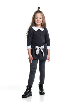 Футболка для девочки UD 1228 черный - Mini maxi фото 6