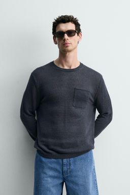 JERSEY REGULAR FIT 100% LINO / Crudo - Zara фото 2