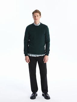 Bisiklet Yaka Erkek Triko Kazak