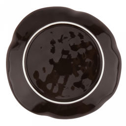 Шоколад Тарелка мелкая фарфоровая 200х200х30мм, с деколью, ассиметричная форма, в коробке (Китай) - Домашняя мода фото 5