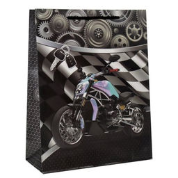 Цена за 12 шт. Пакет подарочный 26x32x10 23 февраля / 9751М /уп 12/480/ - ГалеонТрейд фото 4