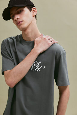 Camiseta con motivo estampado Loose Fit