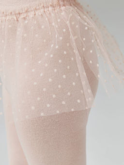 CONTE Хлопковые колготки TIP-TOP с декоративной юбочкой из фатина персик - Conte elegant фото 2