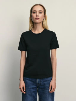 Базовая футболка из эластичного хлопка / Zarina  фото 3