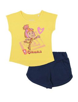 CRB wear/CAK 9798 Комплект для девочки, лимонный/Ex.Cherubino