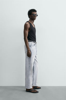 JEANS STRAIGHT ANKLE FIT / Azul cielo - Zara фото 4