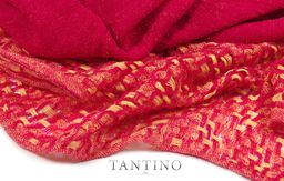 в составе шерсть Большой красивый палантин с переплетением рогожка. - Tantino фото 6