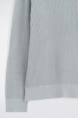 JERSEY DE ALGOD?N PUNTO ESCALERA CUELLO DE PICO - H&m фото 3