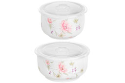 Набор 2 салатников 12,5*12,5*7 см 540 мл + 9,5*9,5*6,5 см 240 мл Диана с плас.крышкой - Elan gallery фото 12