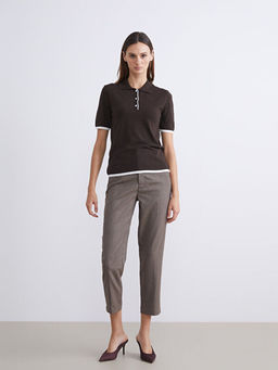 Havu? Kesim Kazaya?? Desenli Kad?n Pantolon