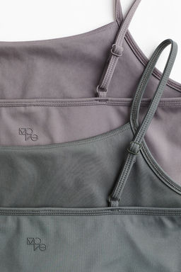 Pack de 2 tops de deporte con sujetador - H&m фото 2