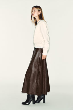 FRONT SLOGAN SWEATSHIRT - Zara фото 3