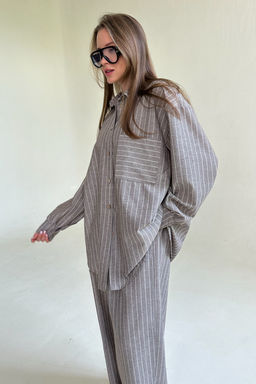 Костюм женский SET065/13/Кофе, белый - M&G all natural фото 3